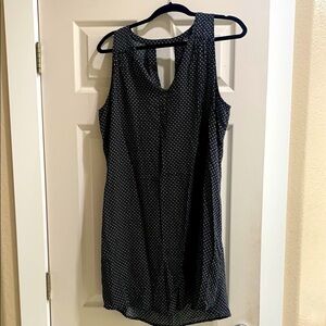 Old Navy Black White Flower A Line Dress XL